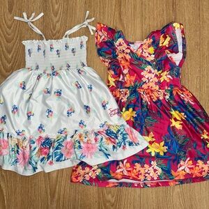 Tommy Bahama Kids Floral Dresses - White and Red